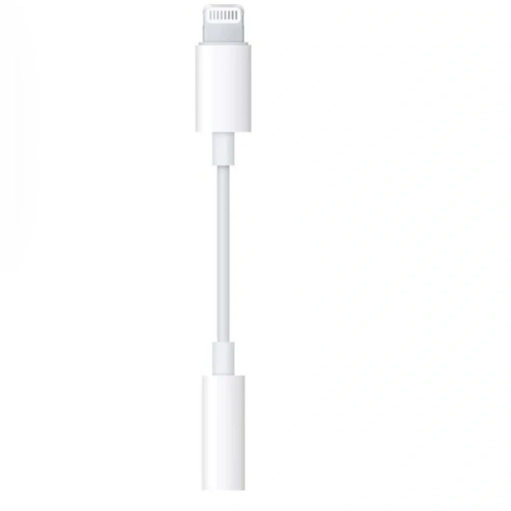 White Lightning to 3.5mm Headphone Adapter New